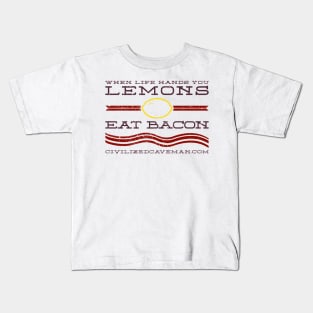 When life hands you Lemons, Eat Bacon - Light Shirts Kids T-Shirt